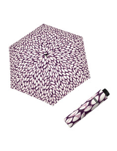 Fiber Havanna Leaves indigo | Dámský skládací deštník | Doppler CZ