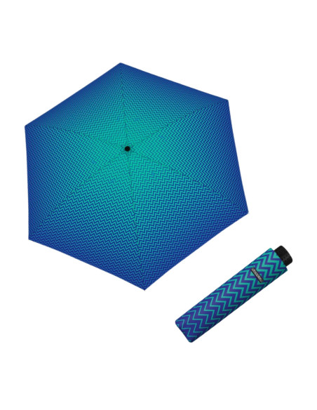 Fiber Havanna Strong blue | Dámský skládací deštník | Doppler CZ