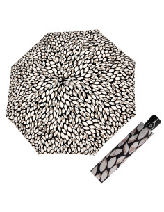 Fiber Magic Leaves taupe | Dámský skládací deštník | Doppler CZ