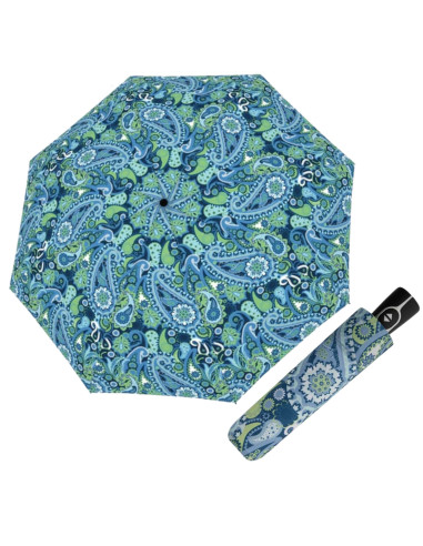 Fiber Magic Paisley blue | Dámský skládací deštník | Doppler CZ