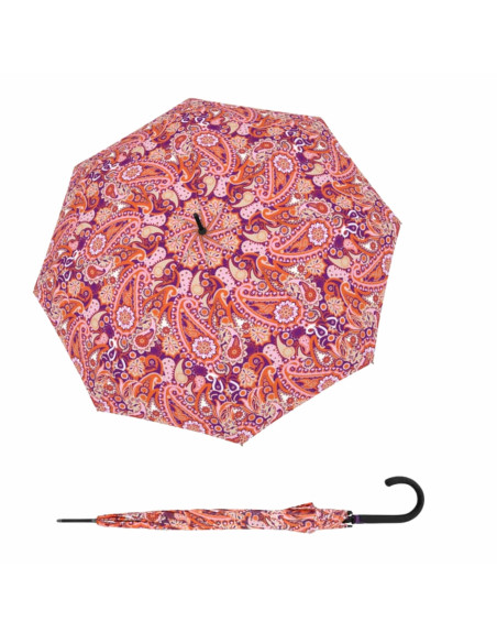 Fiber Flex Long AC Paisley berry | Dámský skládací deštník | Doppler CZ