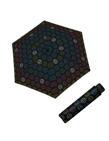 Mini Light UP Reflective Bright Smile - dětský skládací deštník