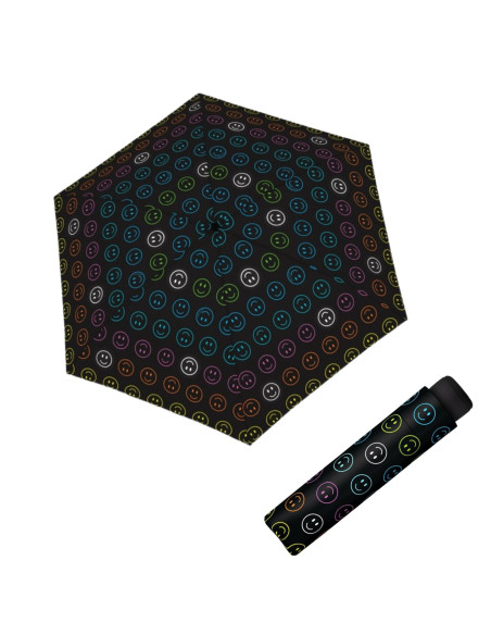 Mini Light UP Reflective Bright Smile - dětský skládací deštník