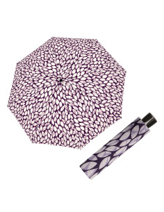 Fiber Mini Leaves indigo | Dámský skládací deštník | Doppler CZ