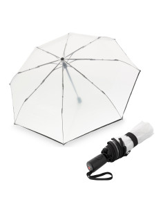 KNIRPS A.200 MEDIUM  Transparent Black |  Plnoautomatický deštník | Doppler