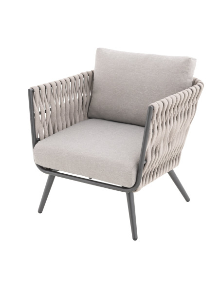 RIVA EXPERT set - hliníková zahradní souprava antracit/šedá | Doppler CZ