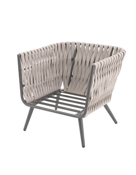 RIVA EXPERT set - hliníková zahradní souprava antracit/šedá | Doppler CZ