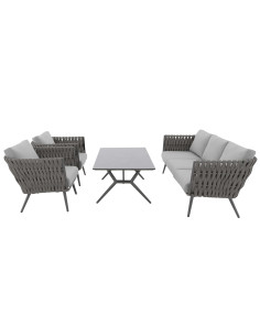 RIVA EXPERT set - hliníková zahradní souprava šedá | Doppler CZ