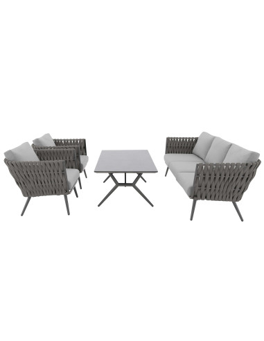 RIVA EXPERT set - hliníková zahradní souprava šedá | Doppler CZ