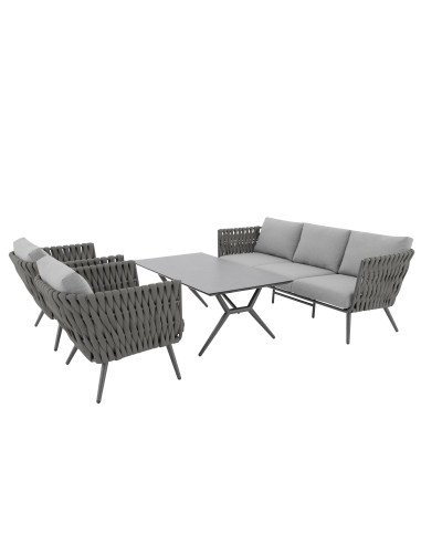 RIVA EXPERT set - hliníková zahradní souprava šedá | Doppler CZ