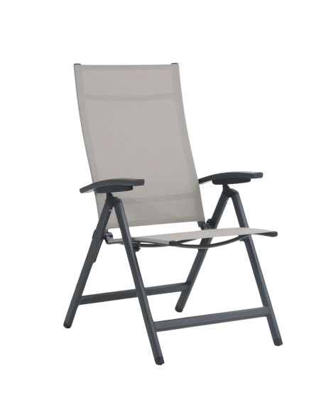 AVANTAGE - hliníkové polohovací křeslo antracit | DOPPLER