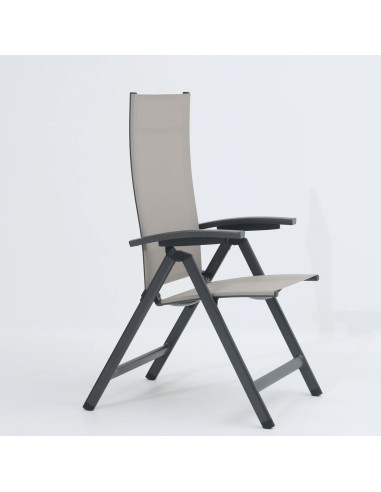 AVANTAGE - hliníkové polohovací křeslo antracit | DOPPLER