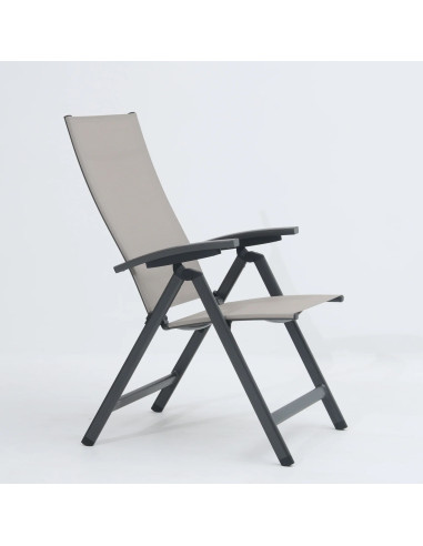 AVANTAGE - hliníkové polohovací křeslo antracit | DOPPLER