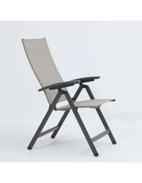 AVANTAGE - hliníkové polohovací křeslo antracit | DOPPLER