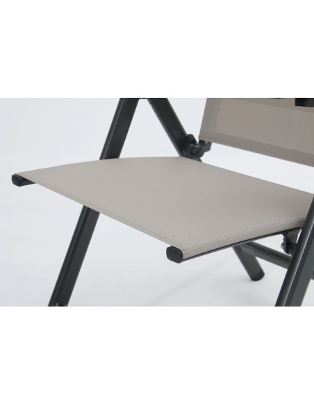 AVANTAGE - hliníkové polohovací křeslo antracit | DOPPLER