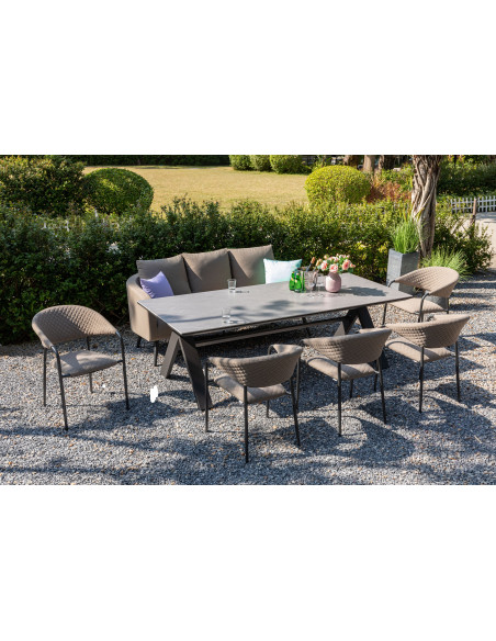 NOVA - hliníkový zahradní stůl 240x100x73,5 cm | Doppler CZ