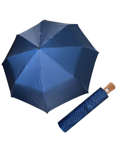 Doppler Bellino Nickel matt, Orion,Karo Grau   | Luxusní ručně vyrobený deštník | Doppler
