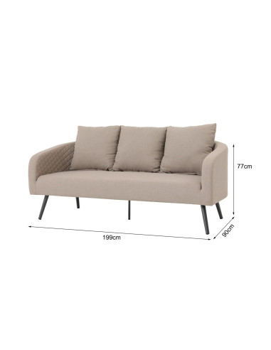 MELIA LIKA-TEX® mocca - luxusní zahradní pohovka | Doppler CZ