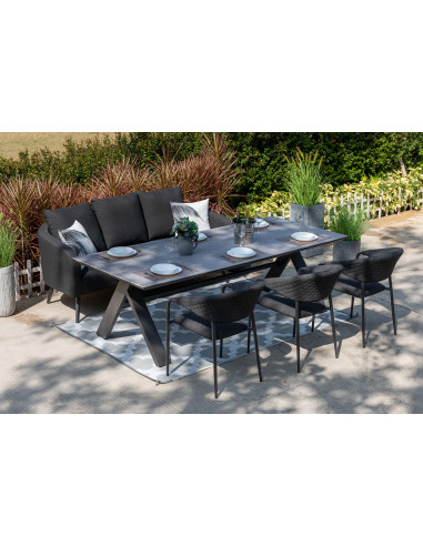 MELIA LIKA-TEX® antracit - luxusní zahradní pohovka | Doppler CZ