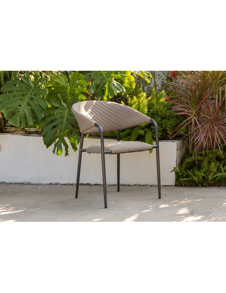 Melia LIKA-TEX® mocca | Luxusní zahradní křeslo | Doppler CZ