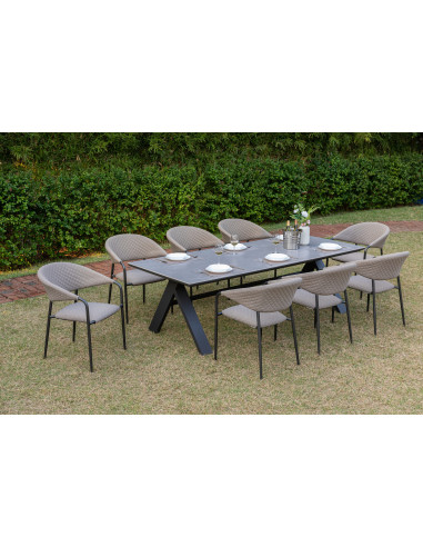 Melia LIKA-TEX® mocca | Luxusní zahradní křeslo | Doppler CZ