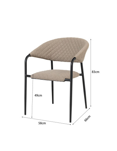 Melia LIKA-TEX® mocca | Luxusní zahradní křeslo | Doppler CZ