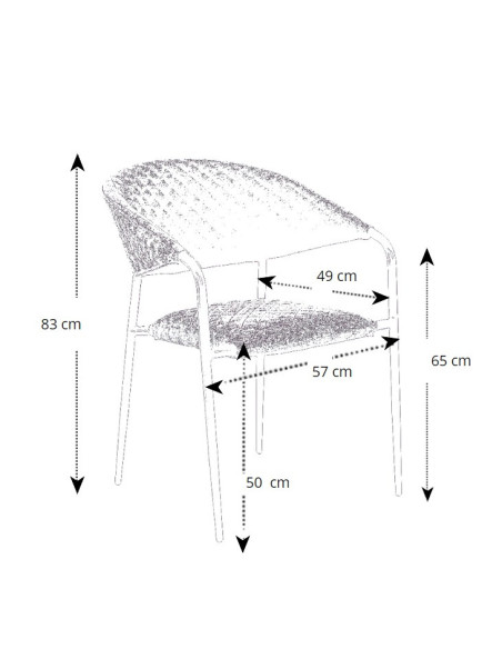 Melia LIKA-TEX® mocca | Luxusní zahradní křeslo | Doppler CZ