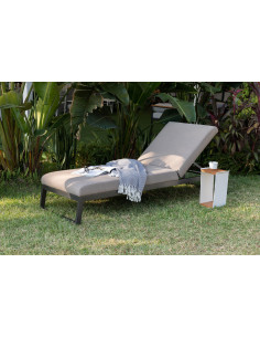 Melia LIKA-TEX® šedé | Luxusní zahradní lehátko | Doppler CZ 2