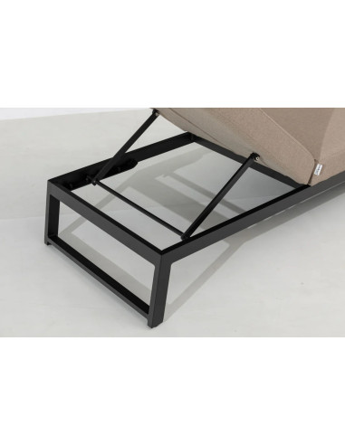 Melia LIKA-TEX® šedé | Luxusní zahradní lehátko | Doppler CZ