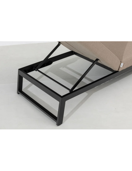 Melia LIKA-TEX® šedé | Luxusní zahradní lehátko | Doppler CZ