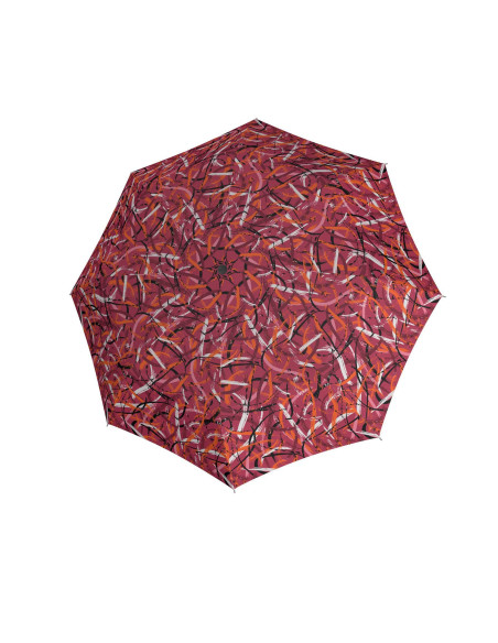 Mini Light Moving Lines red | Dámský skládací deštník | Doppler CZ