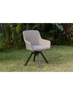 Paris LIKA-TEX® mocca | Luxusní otočné zahradní křeslo | Doppler CZ 2