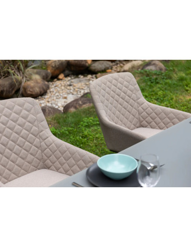 Paris LIKA-TEX® mocca | Luxusní otočné zahradní křeslo | Doppler CZ