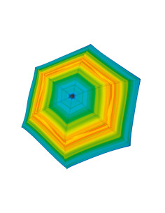 Fiber Havanna Happy green skládací deštník | Doppler CZ 2