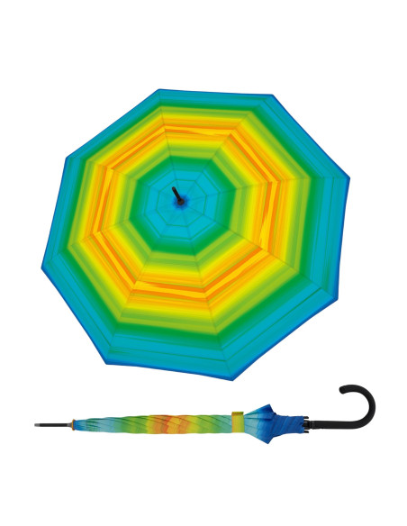 Fiber Flex Happy green | Dámský holový deštník | Doppler CZ