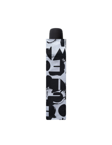 Hit Mini Lettering Black&White | Dámský skládací deštník | Doppler CZ