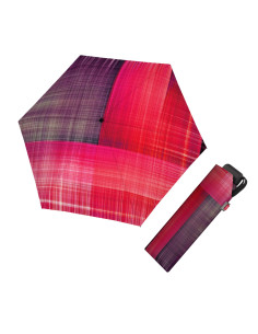 Carbonsteel Mini Slim Noble Check Pink | Dámský deštník | Doppler CZ