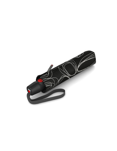 KNIRPS T.200 Medium Duomatic Pure Black | automatický deštník | DOPPLER  CZ