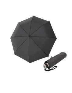 Knirps Chrome Matt Manual Melange Black - elegantní skládací deštník | Doppler CZ