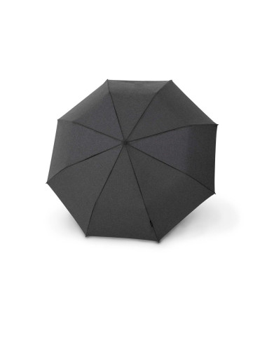 Knirps Chrome Matt Manual Melange Black - elegantní skládací deštník | Doppler CZ
