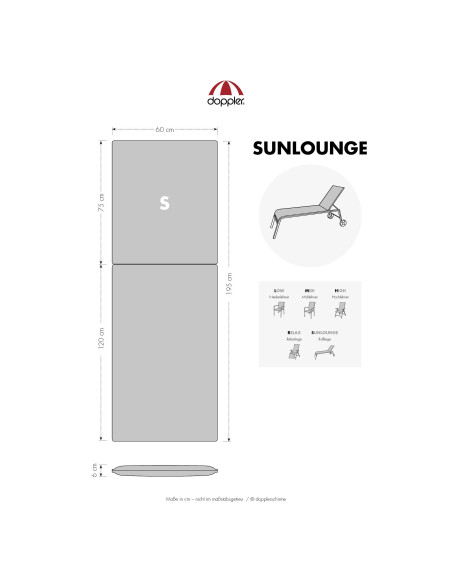 Polstry, sedáky na zahradní lehátka | Living 6910 | DOPPLER CZ