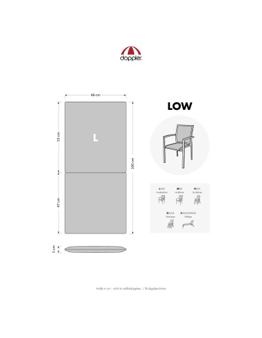 Polstry, sedáky na křesla a židle | Spot 6915 nízký | Doppler CZ
